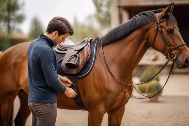 découvrez notre guide complet pour bien placer la selle sur le dos de votre cheval, assurant confort et sécurité pour vous et votre compagnon équin.